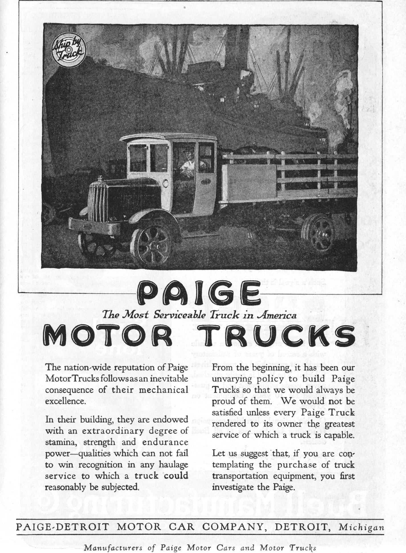 1920 Paige Truck