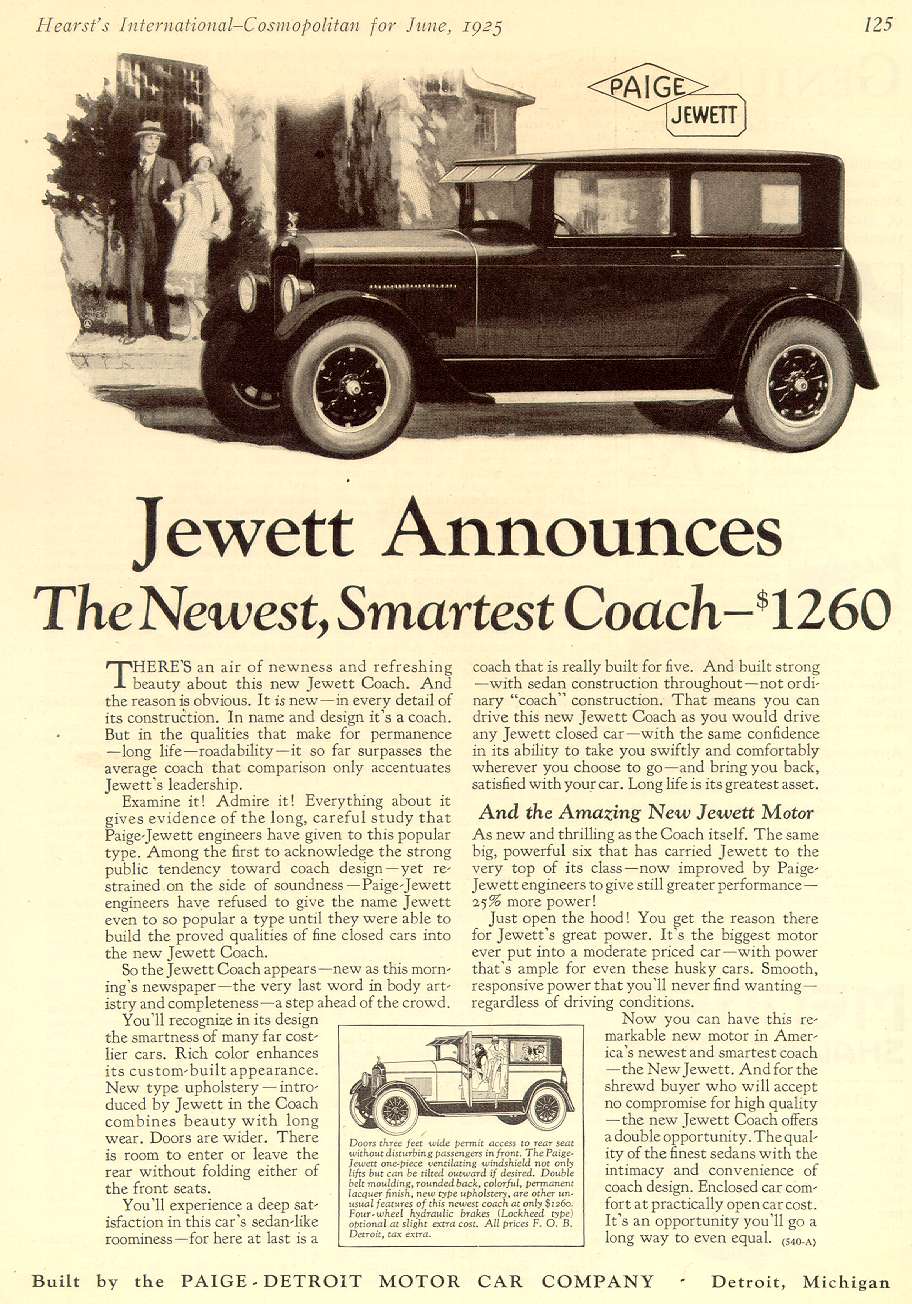 1925 Jewett coach