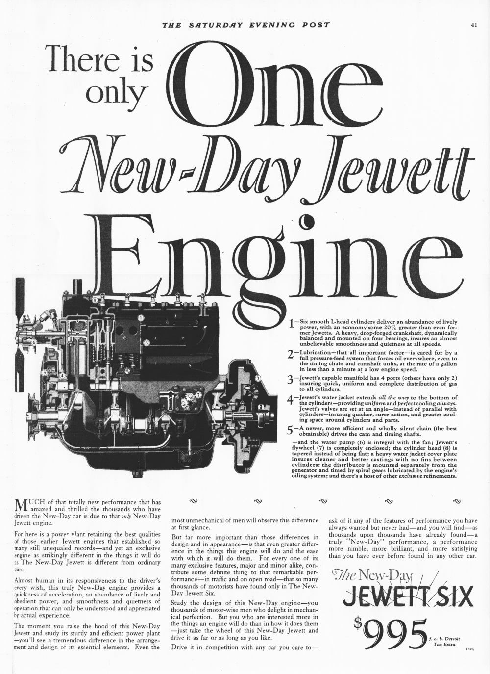 1926 New Day Jewett engine