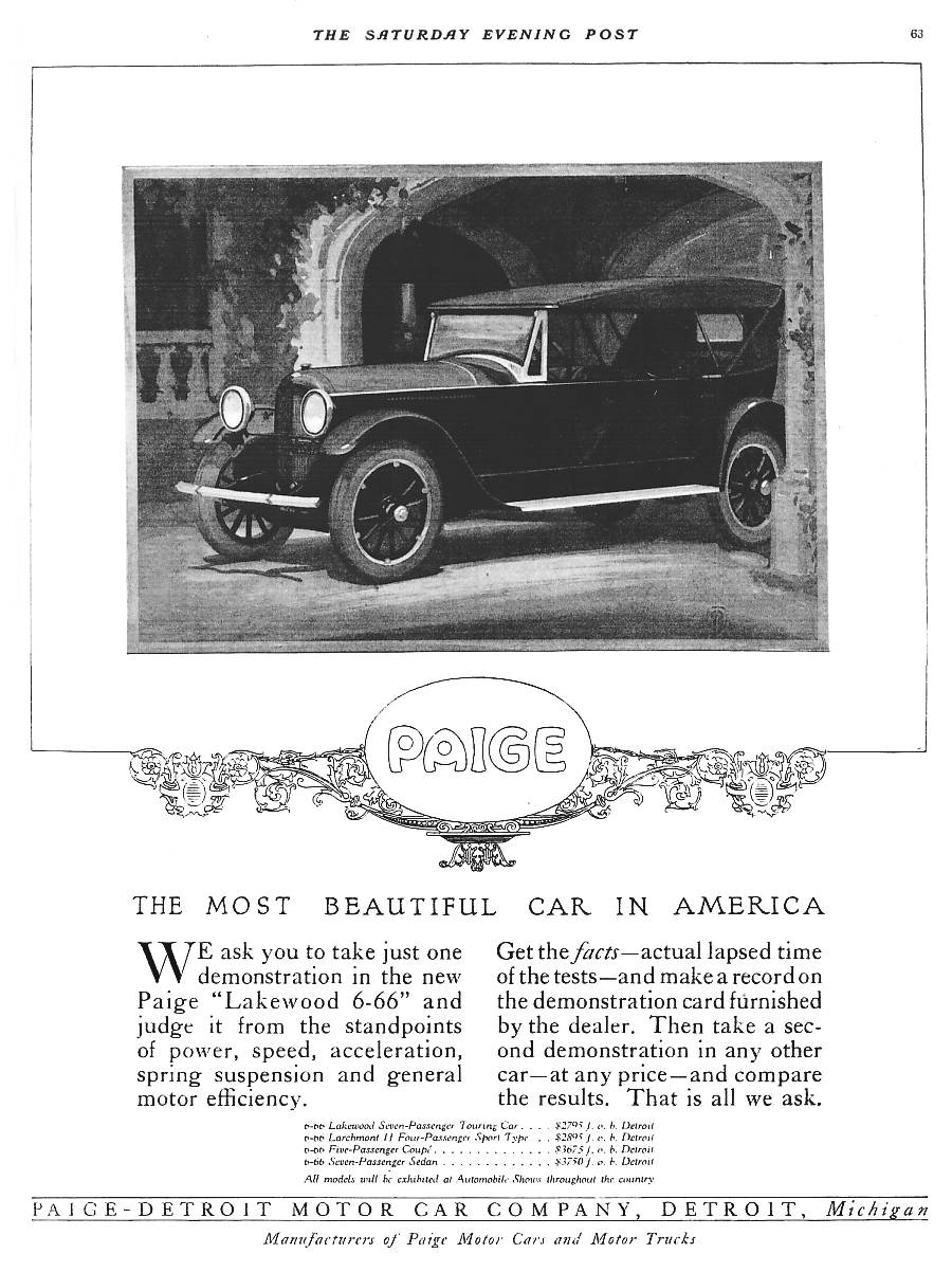 1921 Paige Lakewood 6-66