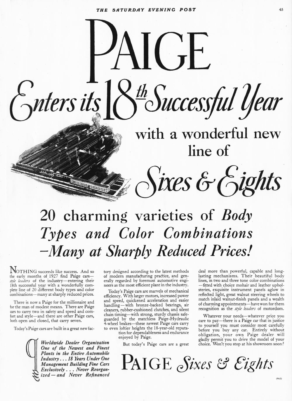 1927 Paige Sixes & Eights